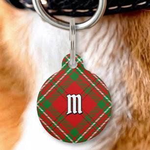 Clan Scott Red Tartan Pet ID Tag