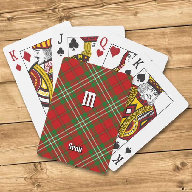 Clan Scott Red Tartan Playing Cards (Creator Uploaded)