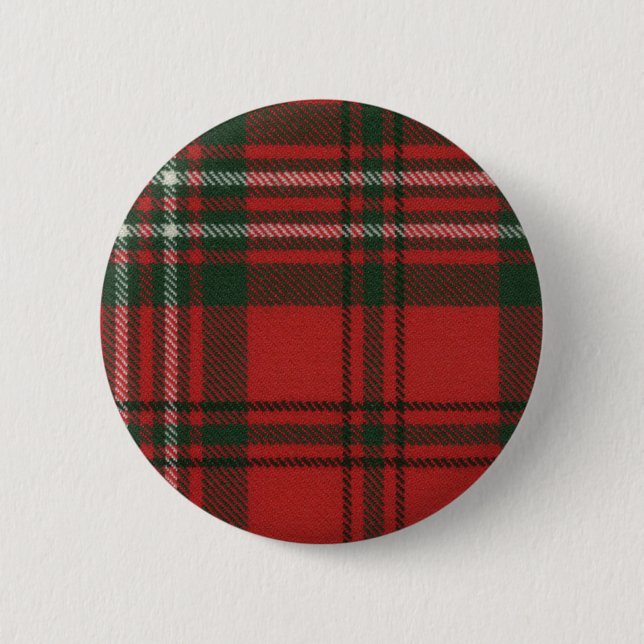 Clan Scott Tartan Button (Front)