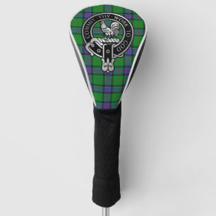 Clan Sinclair Crest & Hunting Tartan Golf Head Cover