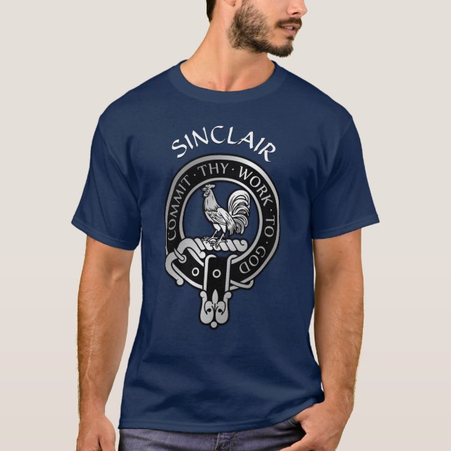 Clan Sinclair Crest  T-Shirt (Front)