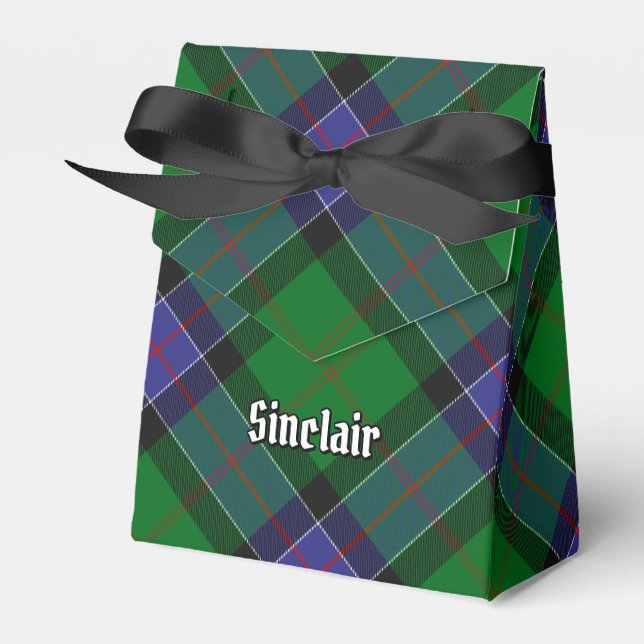 Clan Sinclair Hunting Tartan Favour Box (Front Side)