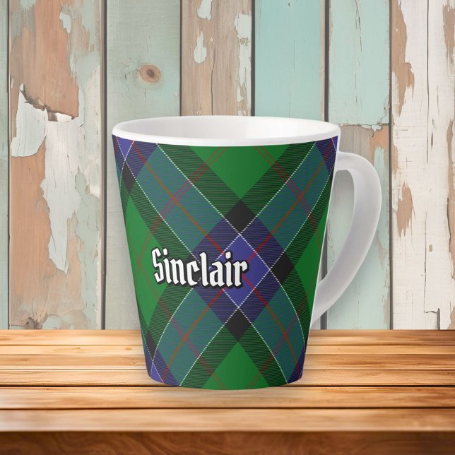 Clan Sinclair Hunting Tartan Latte Mug (Creator Uploaded)