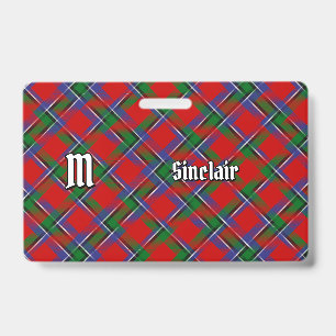 Clan Sinclair Tartan ID Badge