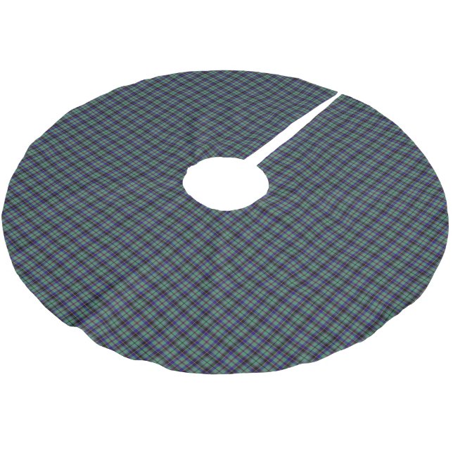 Clan Stevenson Tartan Brushed Polyester Tree Skirt (Angled)
