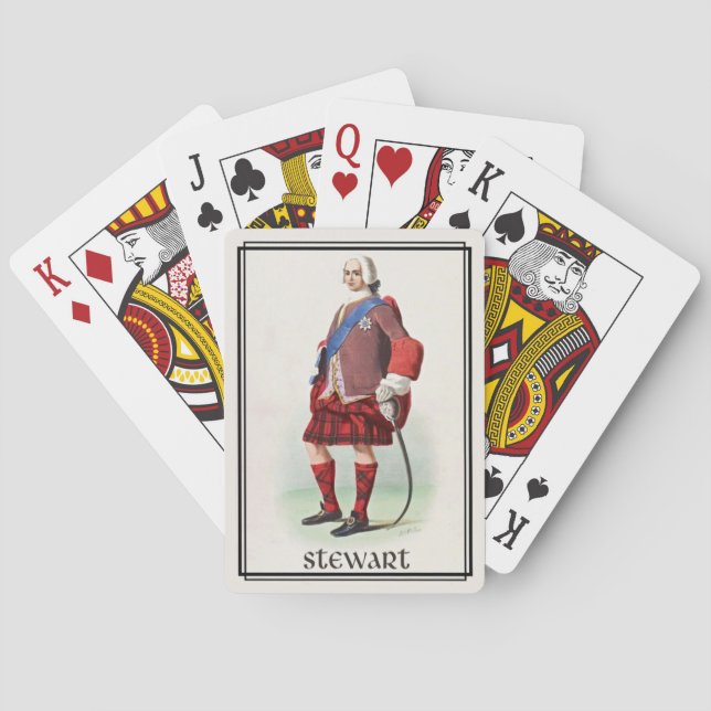 Clan Stewart Classic Scotland Bicycle Deck Playing Cards (Back)