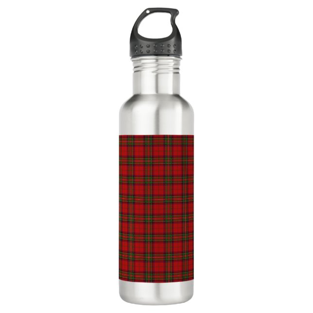 Clan Stewart Royal Scottish Tartan Plaid Pattern 710 Ml Water Bottle (Front)