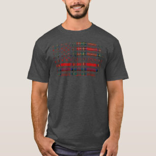 Clan Stewart Royal Scottish tartan US flag kilt Sc T-Shirt