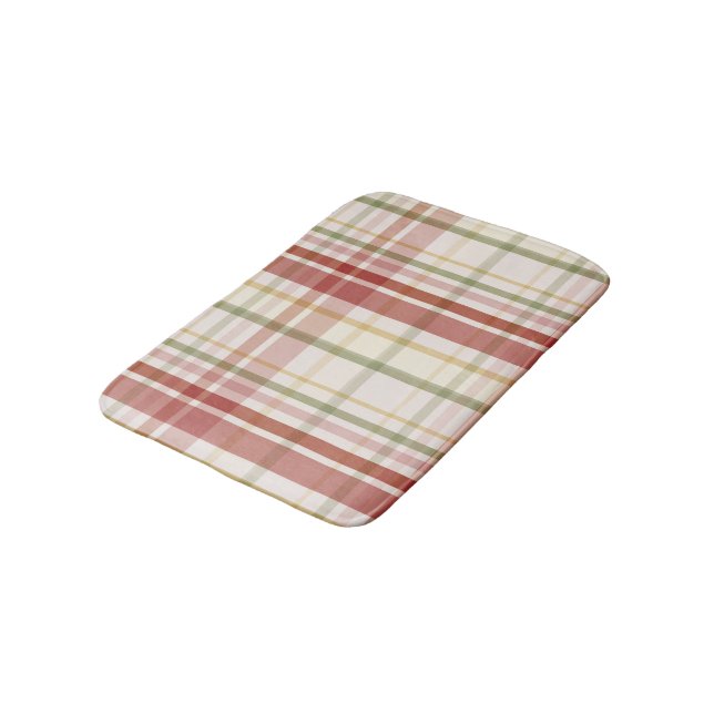 Clan Stewart Tartan Bath Mat (Angled)