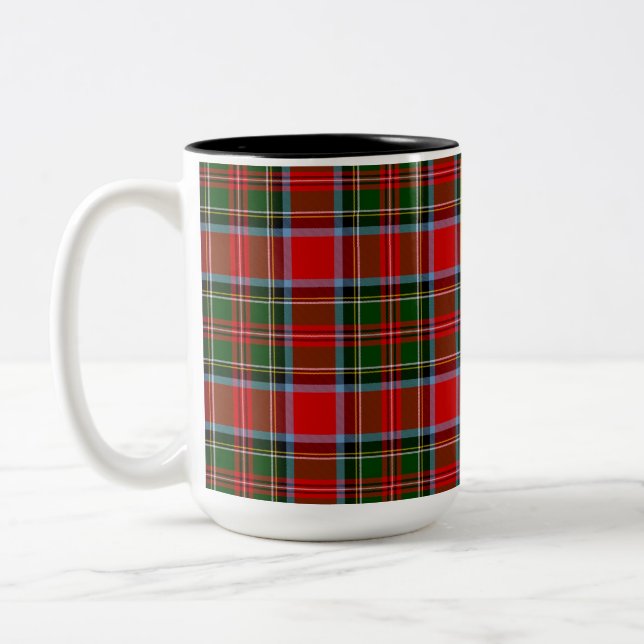 Clan Stewart Tartan Coffee Mug (Left)