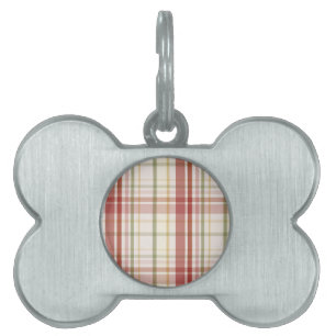 Clan Stewart Tartan Pet ID Tag