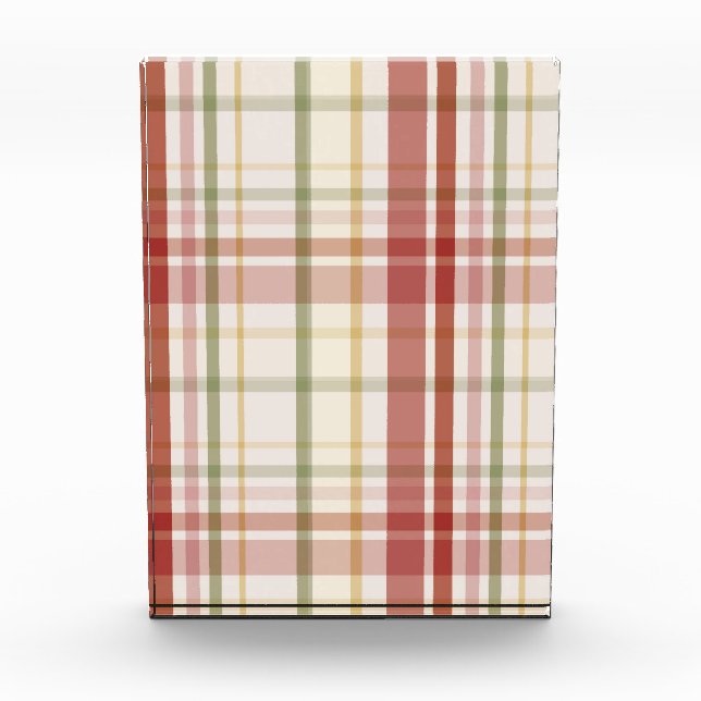 Clan Stewart Tartan Photo Block (Front)