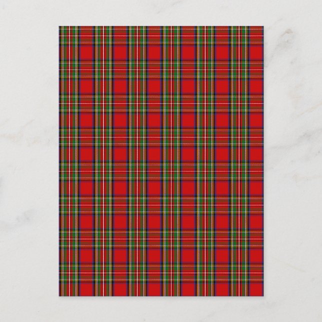 Clan Stewart Tartan Postcard (Front)