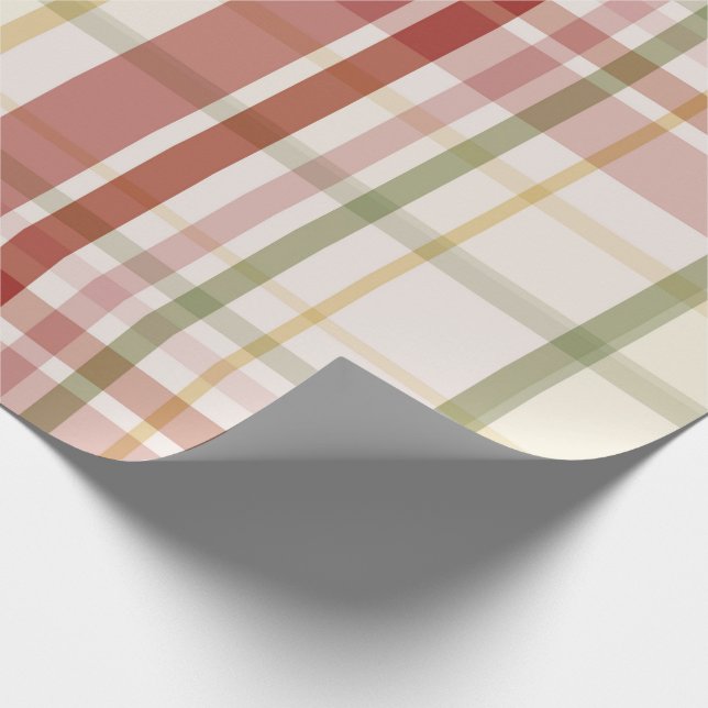 Clan Stewart Tartan Wrapping Paper (Corner)
