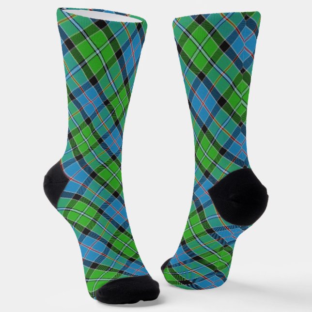 Clan Stirling Tartan  Socks (Angled)