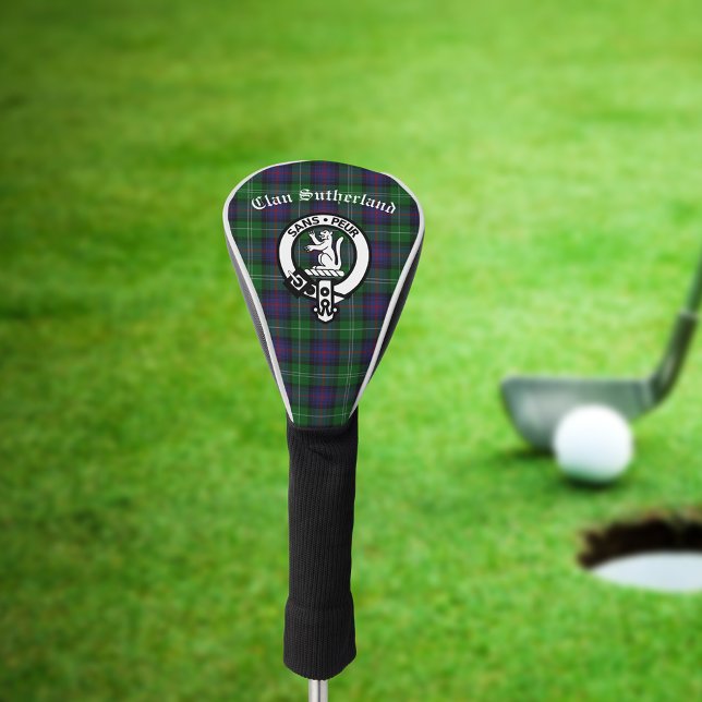 Clan Sutherland Crest & Tartan  Golf Head Cover (Creator Uploaded)