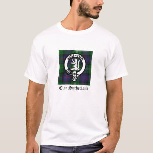 Clan Sutherland Crest & Tartan T-Shirt