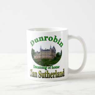 Clan Sutherland Dreaming of Home Dunrobin Castle Coffee Mug