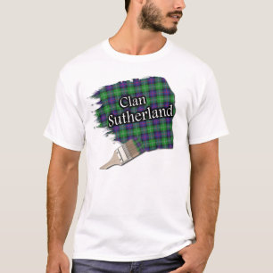 Clan Sutherland Scottish Tartan Paint Shirt