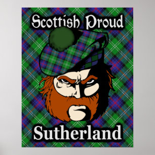 Clan Sutherland Scottish Tartan Poster
