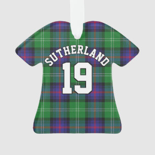 Clan Sutherland Tartan Christmas Jersey Ornament