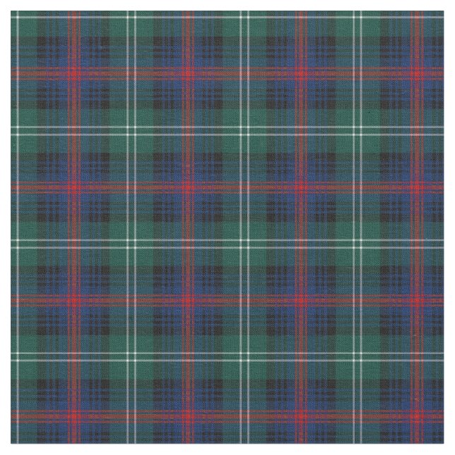 Clan Sutherland Tartan Fabric (Close Up)