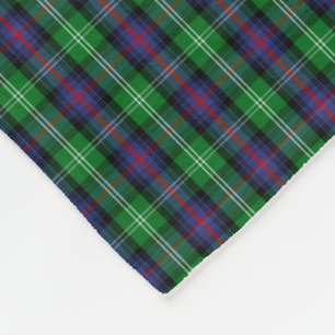 Clan Sutherland Tartan Fleece Blanket