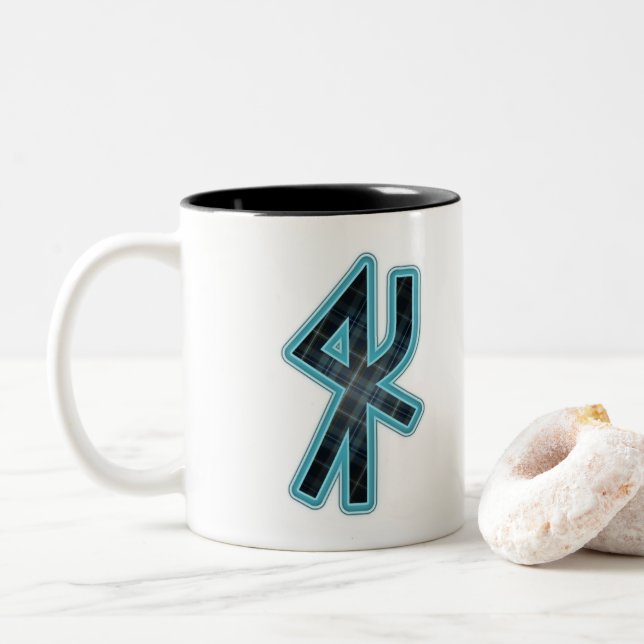 Clan Sverker Bind Rune Mug (With Donut)