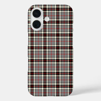 Clan Thompson Dress Tartan Grey and Red Plaid iPhone 16 Case