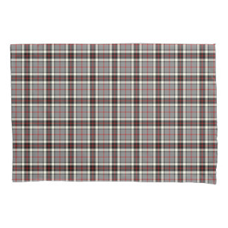 Clan Thompson Grey and Red Scottish Tartan Pillowcase