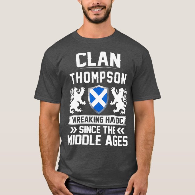 Clan THOMPSON scottish family scotland mothers T-Shirt (Front)