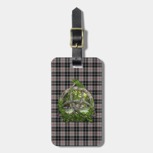 Clan Thompson Tartan Celtic Trinity Luggage Tag