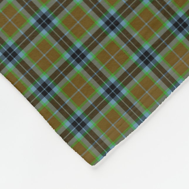 Clan Thomson Tartan Fleece Blanket (Corner)