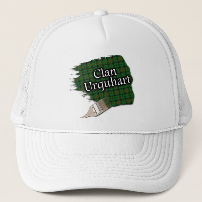 Clan Urquhart Tartan Paint Brush Cap (Front)