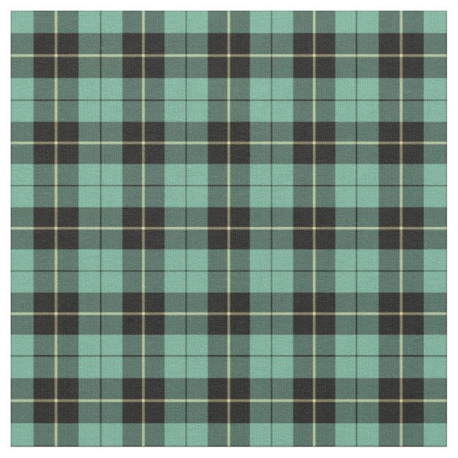 Clan Wallace Ancient Hunting Tartan Fabric (Close Up)