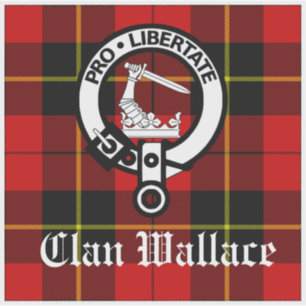 Clan Wallace Crest Badge and Tartan 
