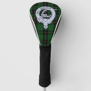 Clan Wallace Crest & Hunting Tartan Golf Head Golf Head Cover