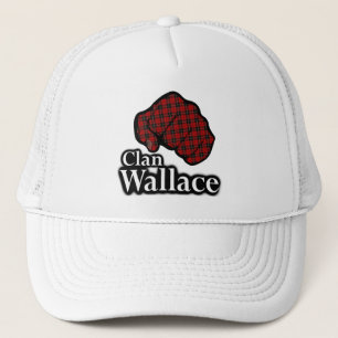 Clan Wallace Scotland Proud Tartan Fist Trucker Hat