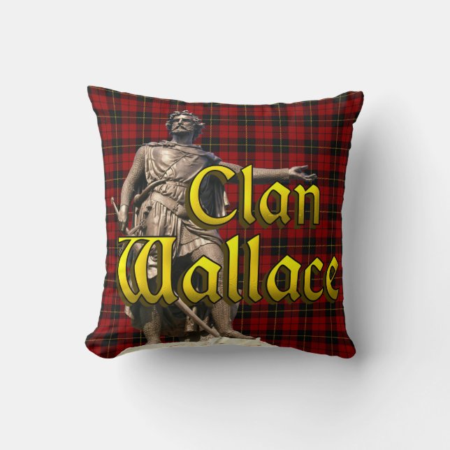 Clan Wallace Scottish Freedom Cushion (Front)