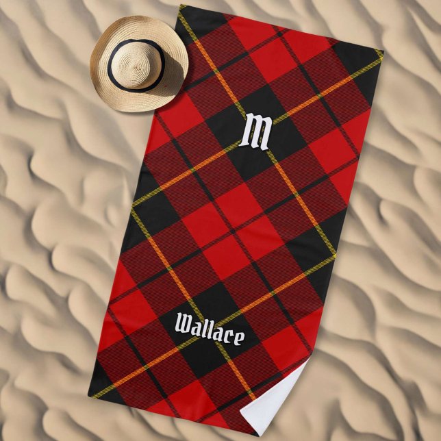Clan Wallace Tartan Beach Towel (Creator Uploaded)