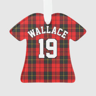 Clan Wallace Tartan Christmas Jersey Ornament