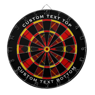 Clan Wallace Tartan Dart Board