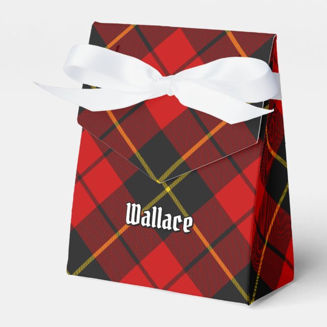 Clan Wallace Tartan Favour Box (Front Side)