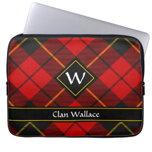 Clan Wallace Tartan Laptop Sleeve