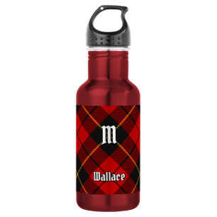 Clan Wallace Tartan Stainless Steel Water Bottle