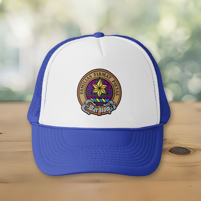 Clan Wardlaw Crest over Tartan Trucker Hat (Creator Uploaded)