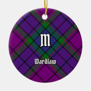 Clan Wardlaw Tartan Ceramic Tree Decoration