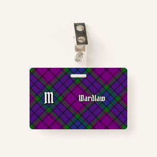 Clan Wardlaw Tartan ID Badge