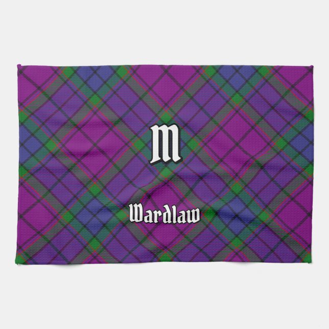 Clan Wardlaw Tartan Tea Towel (Horizontal)