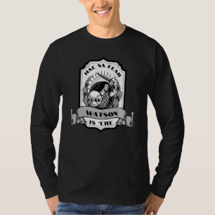 Clan Watson Swordsman Scottish Badge Highland Game T-Shirt